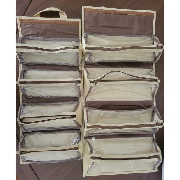 Joy Mangano JM New York Better Beauty Roll Up Detachable Bags Organizer 2 Cases - Picture 6 of 6